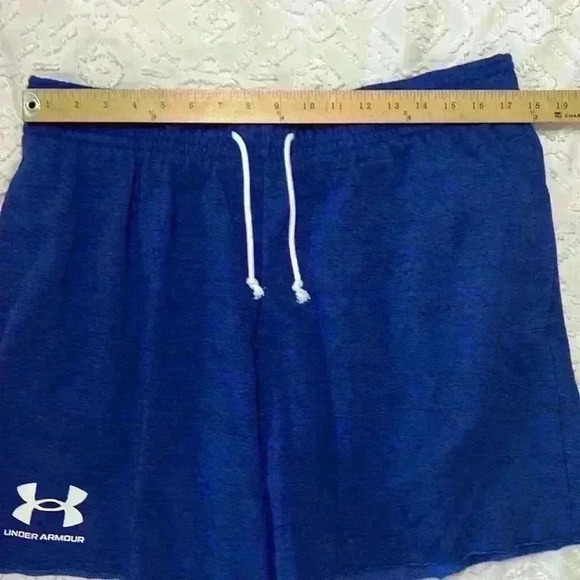 Under Armour Rival Terry 6 inch Inseam Loose Fit Blue Men’s Short. Size XL NWT - Picture 12 of 15